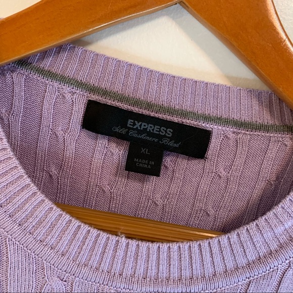 Express crewneck silk and cashmere sweater - Picture 4 of 5